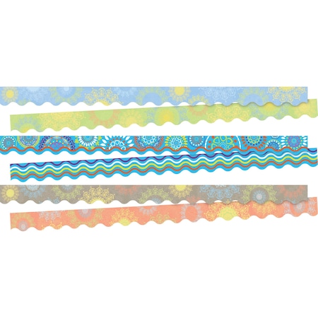 Barker Creek Mandala Double-Sided Scalloped Trim Set, 3 designs, 39/set 4048